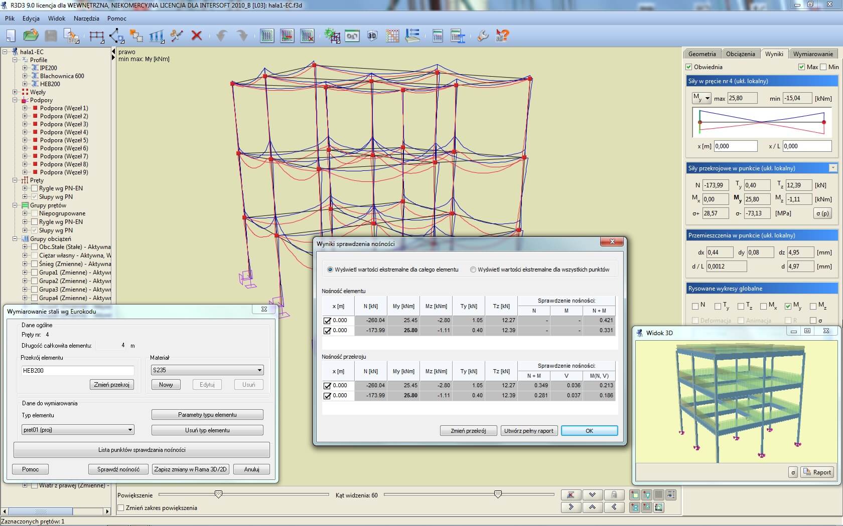 Program EuroStal dla R3D3-Rama 3D