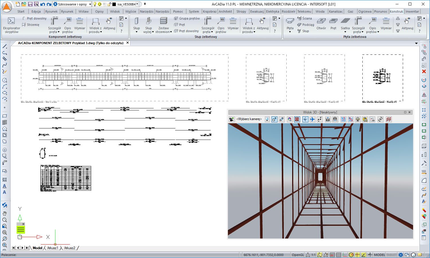 INTERsoft ArCADia KONSTRUKCJA | INTERsoft program CAD