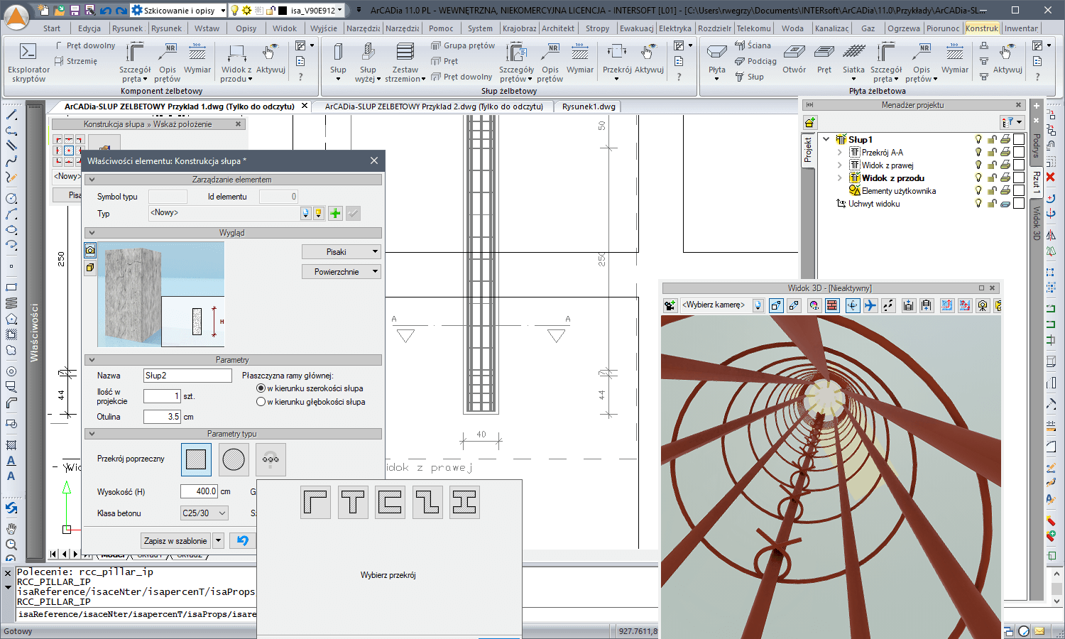 ArCADia-SUP ELBETOWY | INTERsoft program CAD