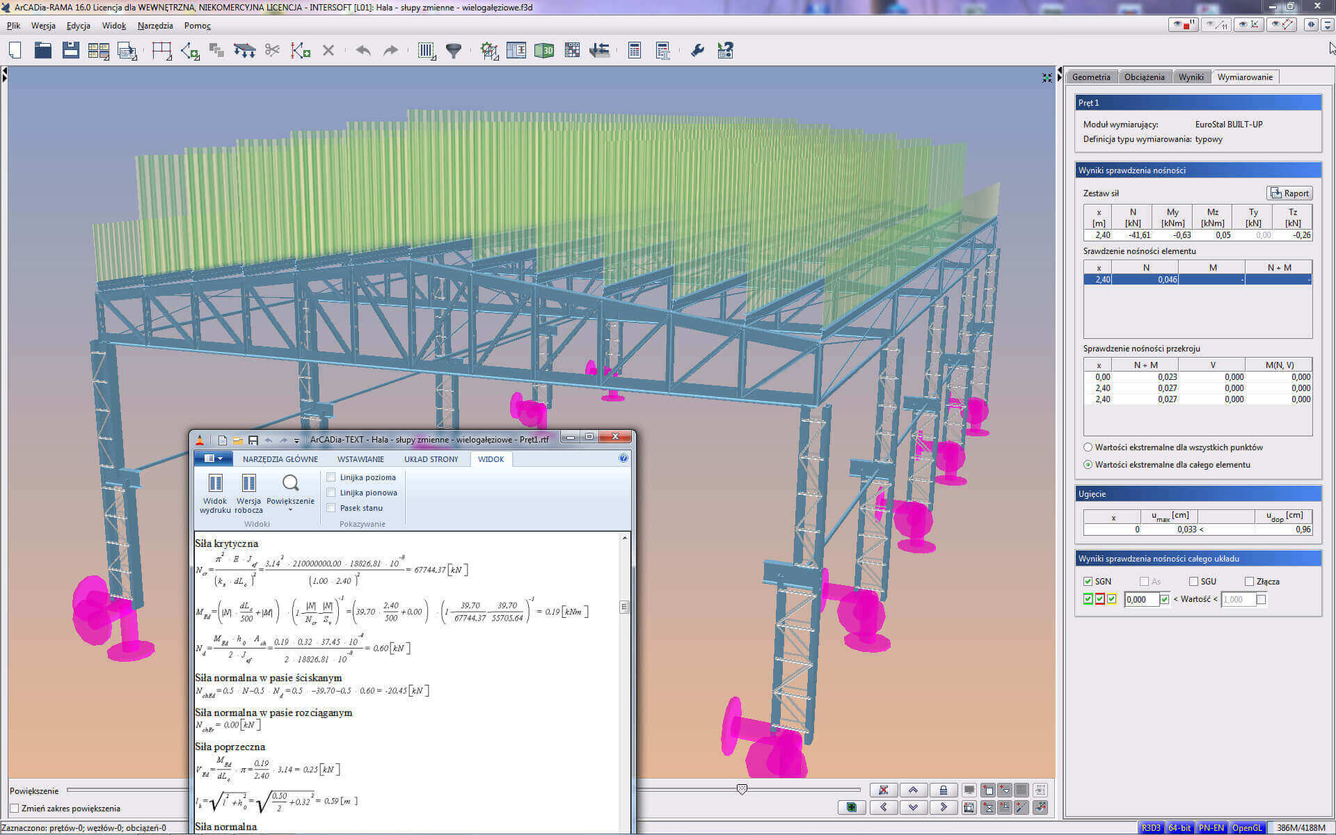 Pakiet R3D3-EuroStopa + R3D3-EuroStal BUILT-UP | INTERsoft program CAD
