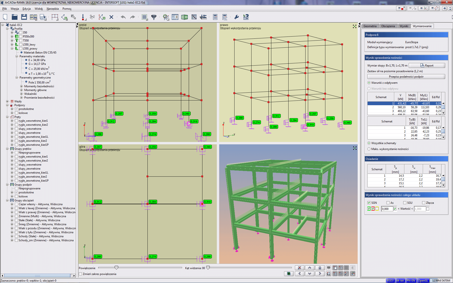 Pakiet R3D3-EuroStopa + R3D3-EuroStal BUILT-UP | INTERsoft program CAD