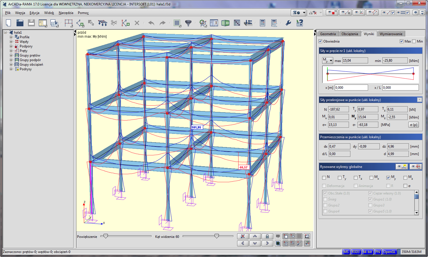 Pakiet moduw R3D3-InterStal + R3D3-InterDrewno | INTERsoft program CAD