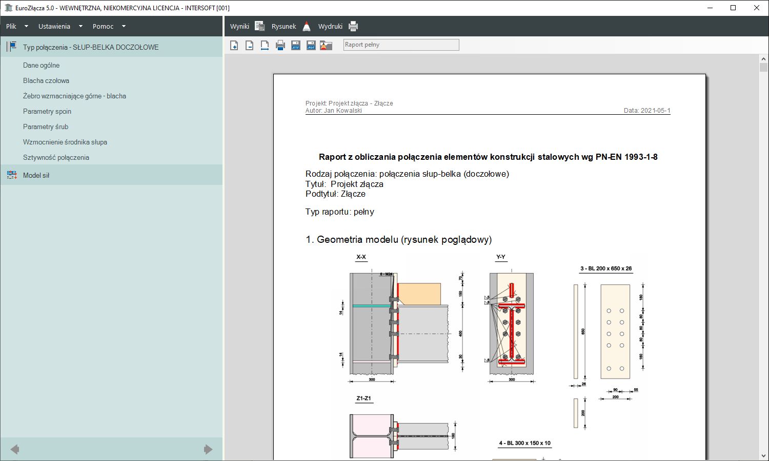 EuroZcza SUP-BELKA DOCZOOWE + DXF 2.0 - licencja roczna | INTERsoft program CAD