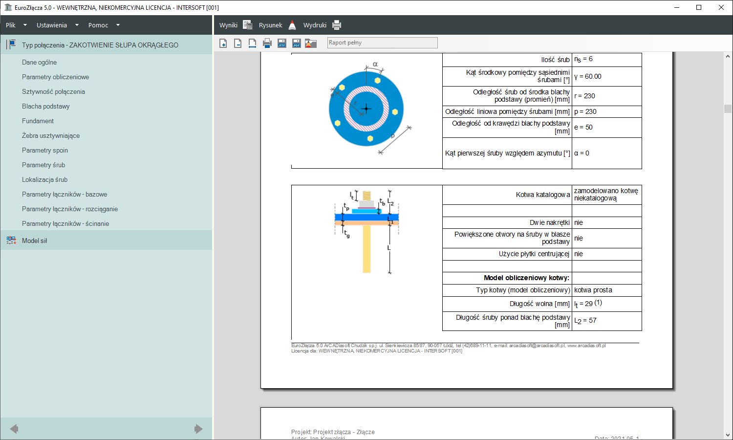 EuroZcza ZAKOTWIENIE SUPA OKRGEGO + DXF 3.0 - licencja roczna | INTERsoft program CAD