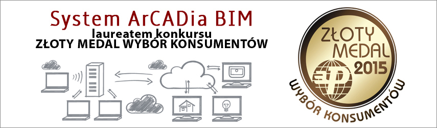 ZOTY MEDAL BUDMA 2015 - WYBR KONSUMENTW dla ArCADia BIM.