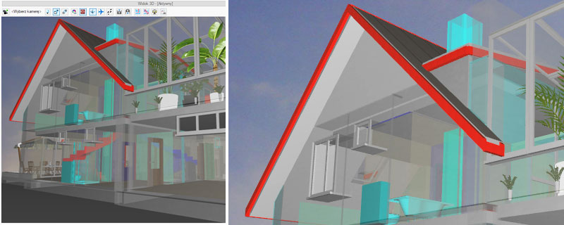ArCADia BIM - rysunek DWG i cyfrowy model budynku 3D - PORWNYWANIE DOKUMENTW DWG
