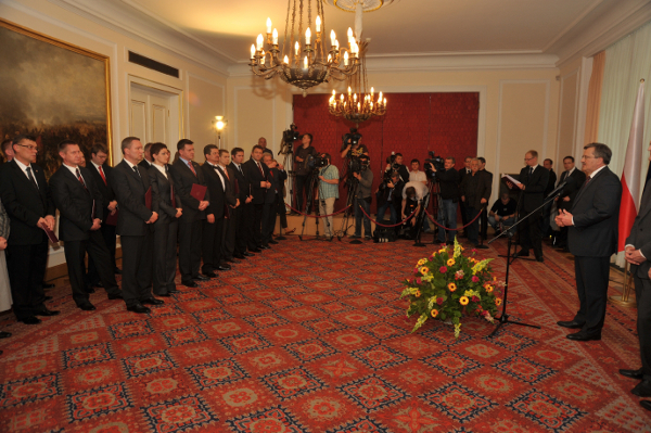 Spotkanie laureatw Konkursu "TERAZ POLSKA" z Prezydentem RP Bronisawem Komorowskim