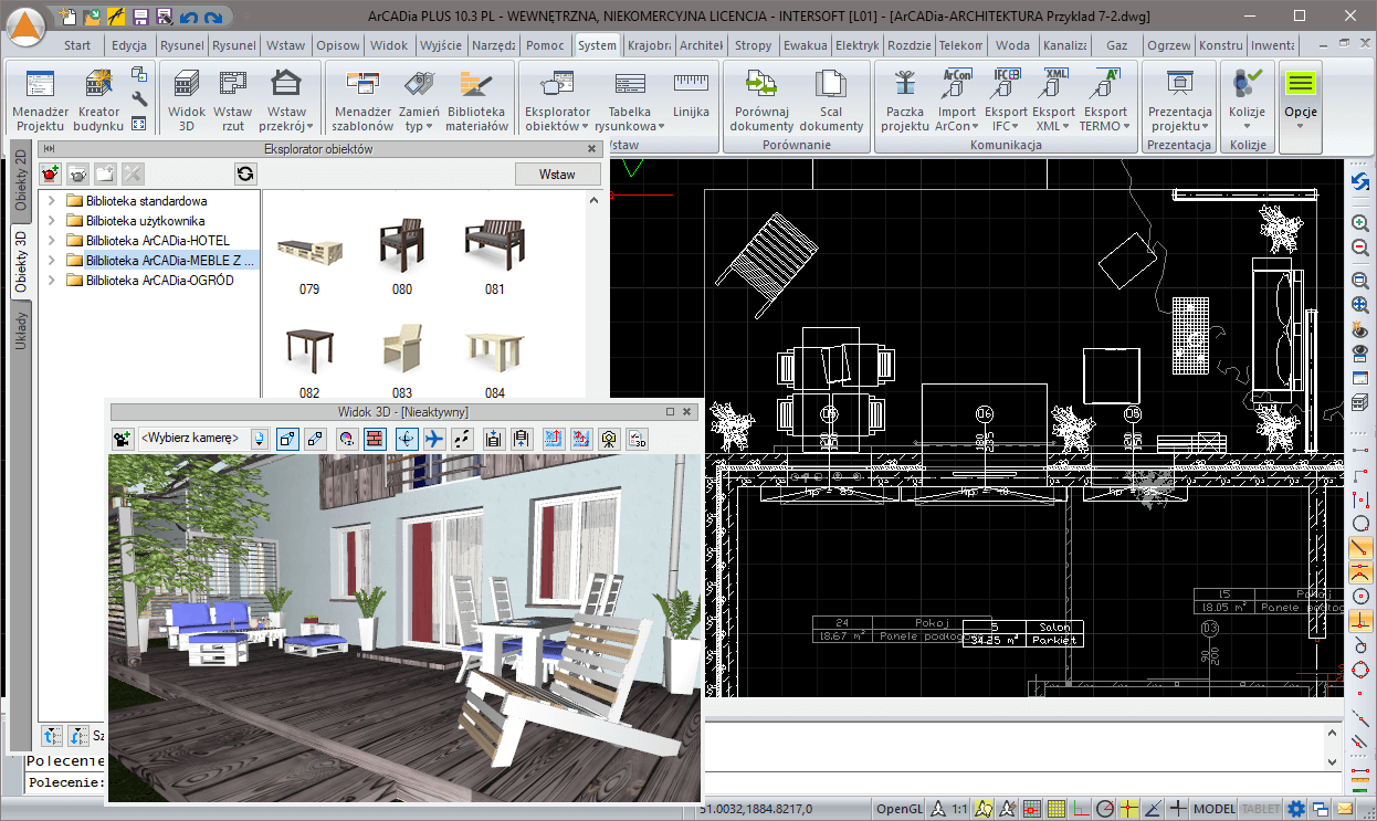 Biblioteka ArCADia-MEBLE Z PALET | INTERsoft program CAD