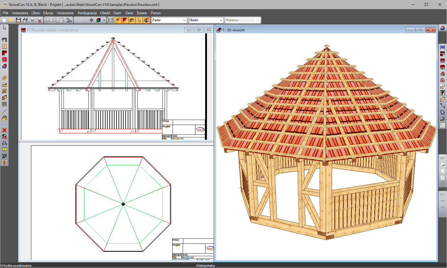 Aktualizacja do WoodCon 10 Dach | INTERsoft program CAD