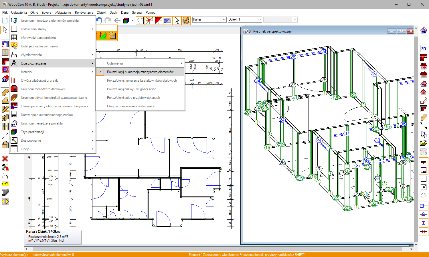 WoodCon 10 Ściana | INTERsoft program CAD