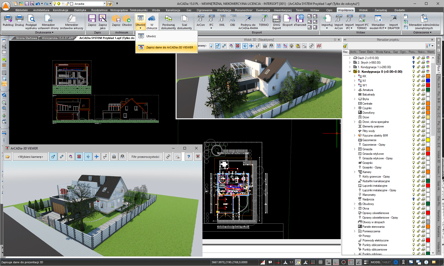 ArCADia-3D MAKER 15 | INTERsoft program CAD