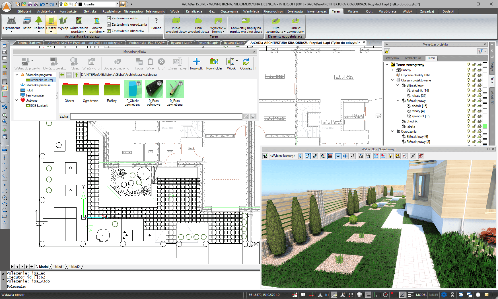 ArCADia-ARCHITEKTURA KRAJOBRAZU 15 | INTERsoft program CAD