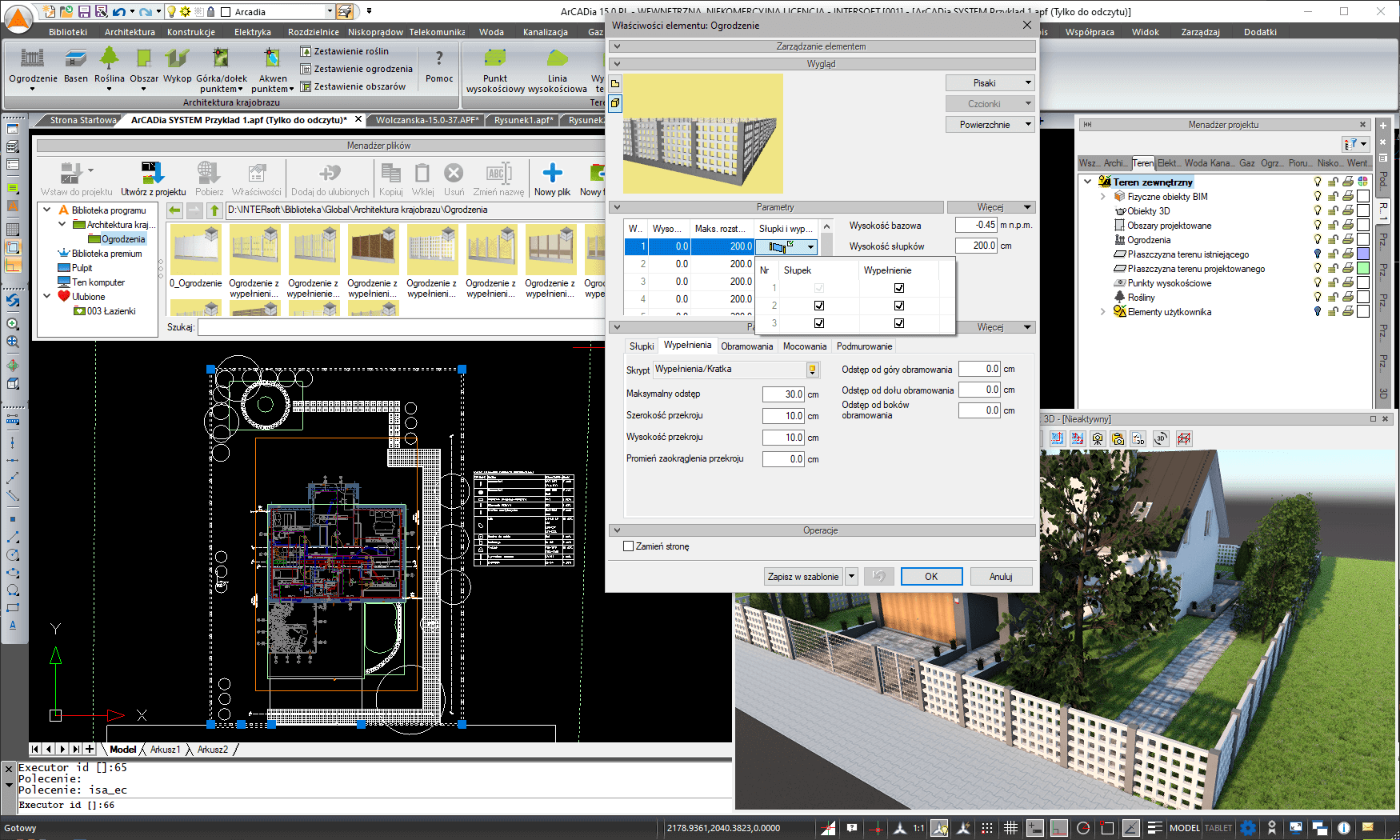 ArCADia-ARCHITEKTURA KRAJOBRAZU 15 | INTERsoft program CAD