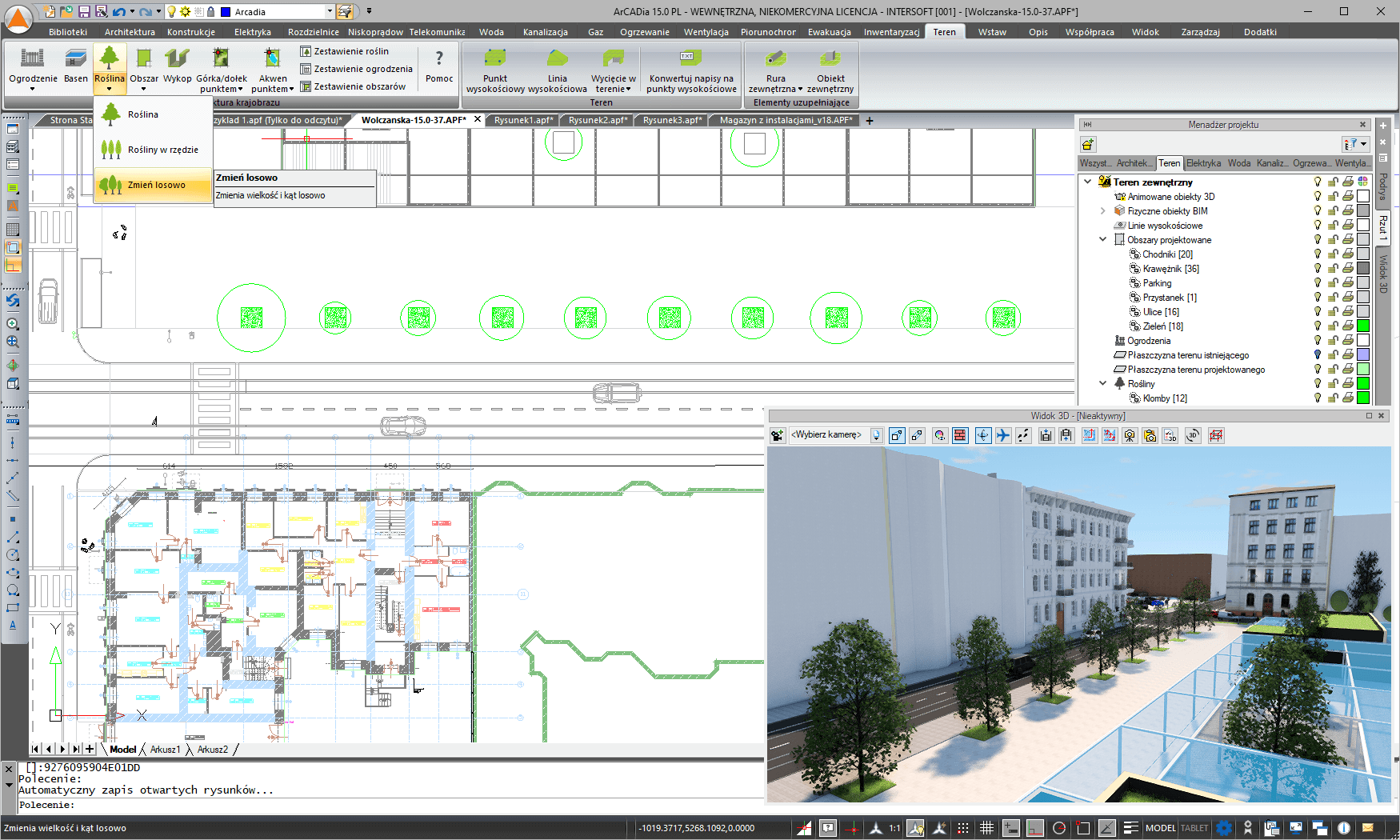 ArCADia-ARCHITEKTURA KRAJOBRAZU 15 | INTERsoft program CAD