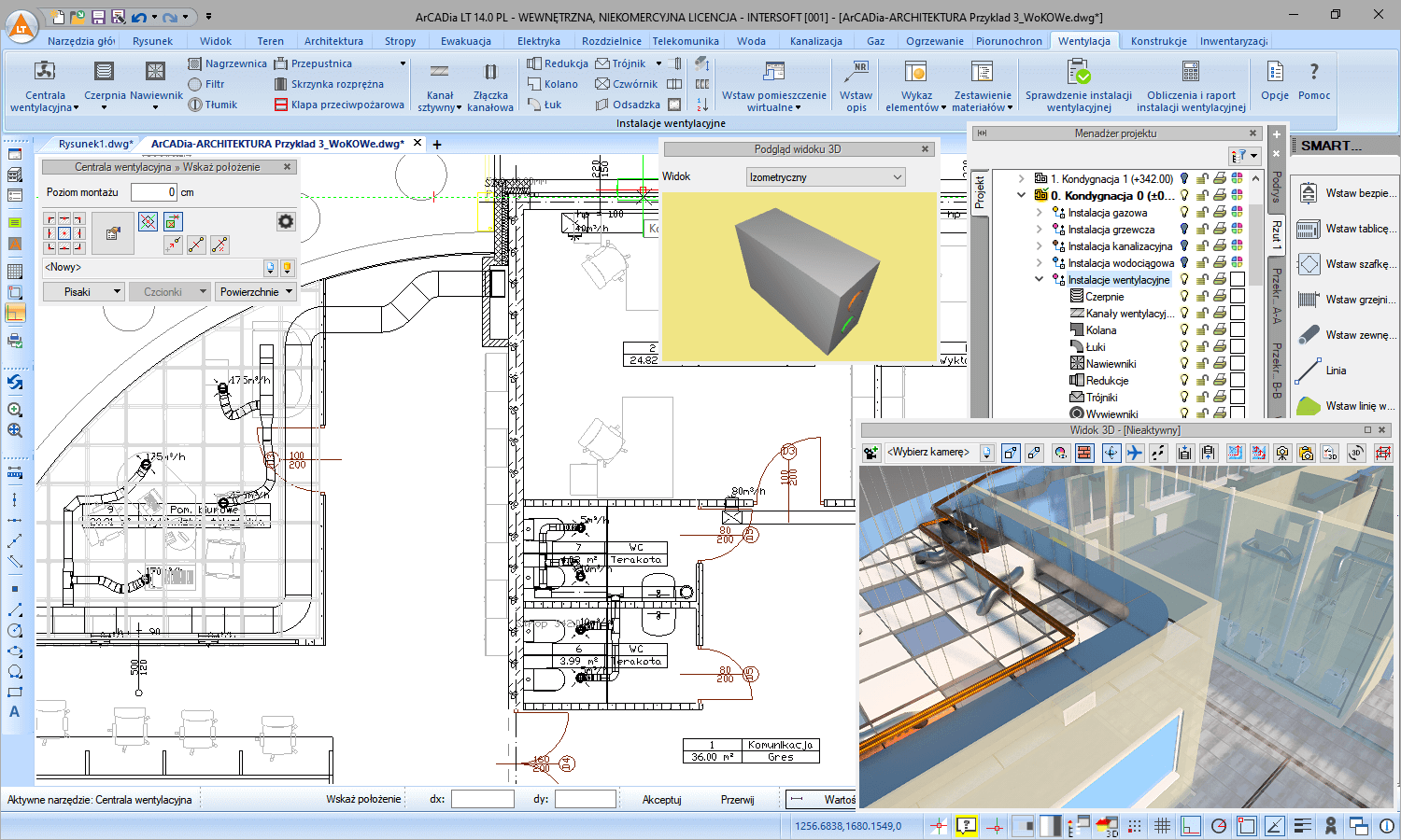 ArCADia BIM LT 14 + ArCADia-DROGI EWAKUACYJNE 3 | INTERsoft program CAD