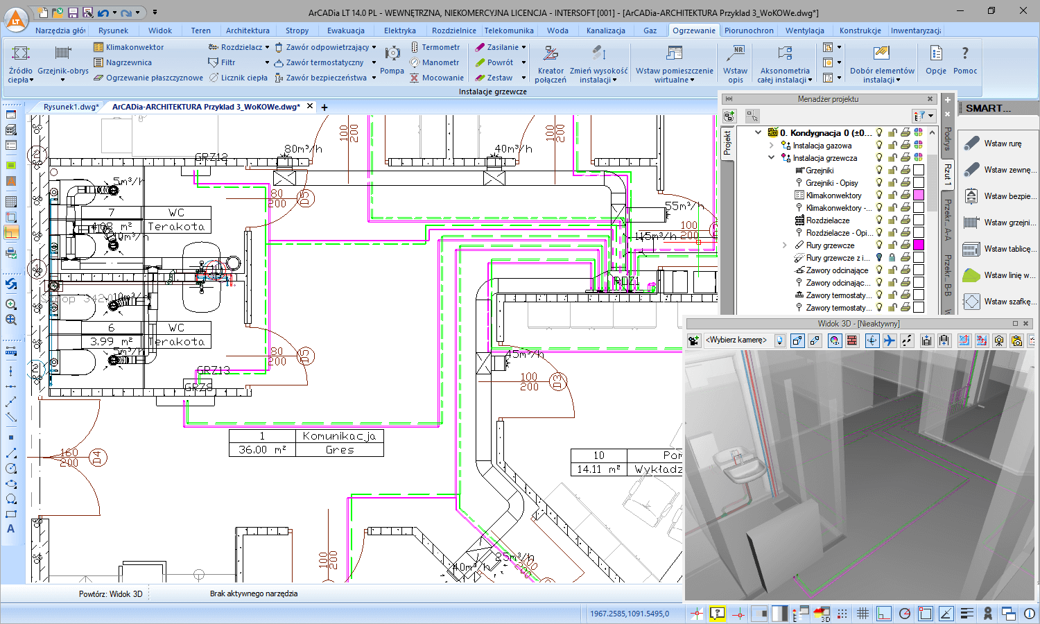 Pakiet dalmierz laserowy Leica DISTO™ D510 + ArCADia BIM LT 14 + ArCADia-INWENTARYZATOR | INTERsoft program CAD