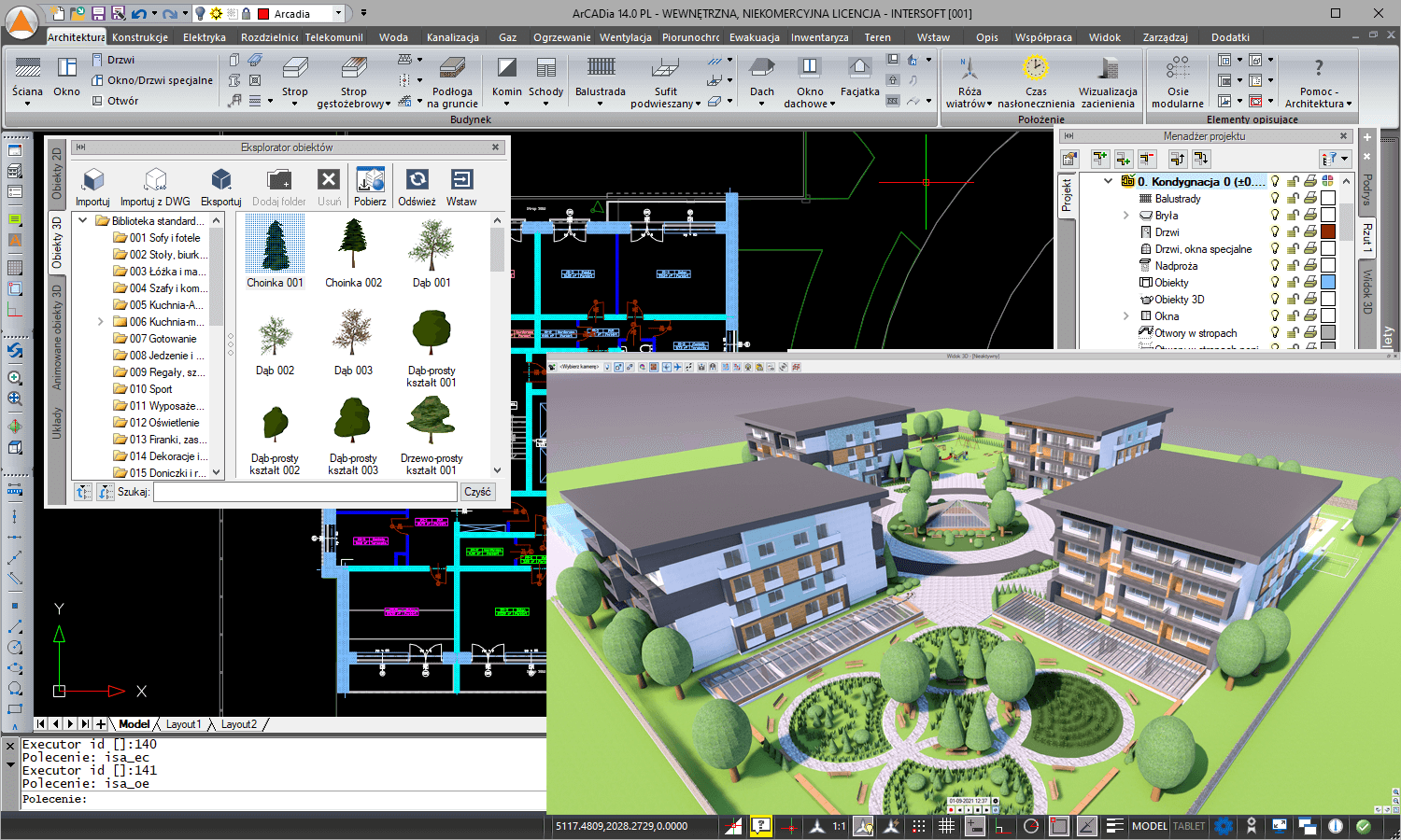 ArCADia BIM 14 + ArCADia-INSTALACJE WENTYLACYJNE | INTERsoft program CAD