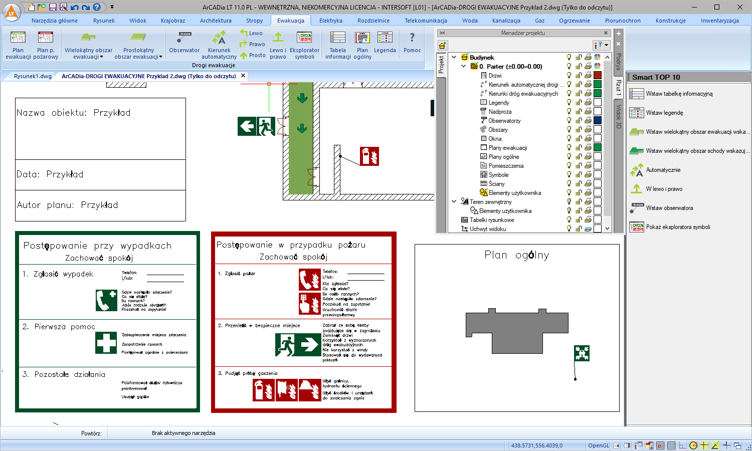 Aktualizacja do ArCADia-DROGI EWAKUACYJNE 3 | INTERsoft program CAD