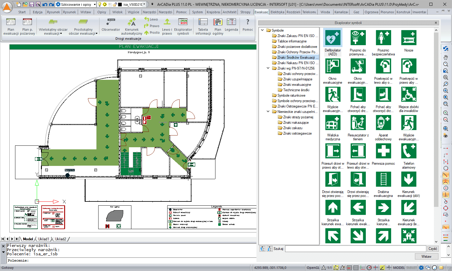 Aktualizacja do ArCADia-DROGI EWAKUACYJNE 3 | INTERsoft program CAD