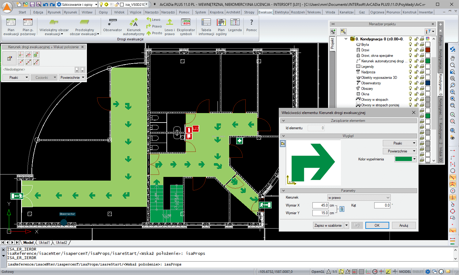 Aktualizacja do ArCADia-DROGI EWAKUACYJNE 3 | INTERsoft program CAD