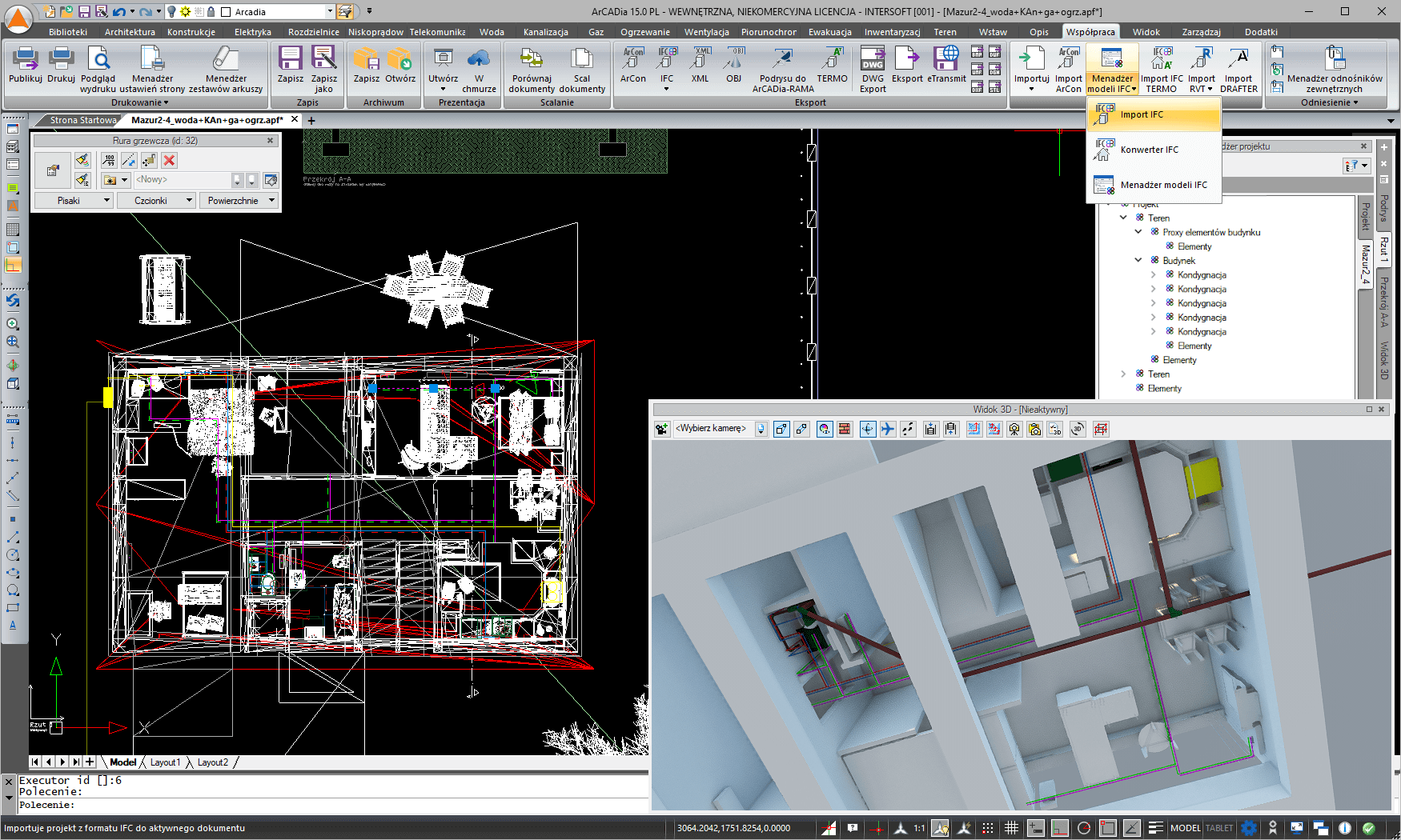 ArCADia-IFC RVT 15 | INTERsoft program CAD