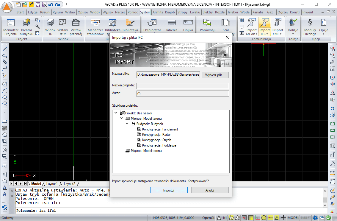 Aktualizacja z ArCADia-IFC do ArCADia-IFC RVT 2 | INTERsoft program CAD