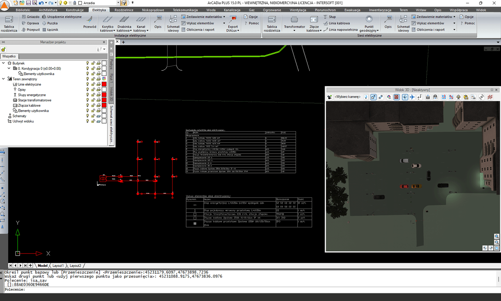 Aktualizacja ArCADia-SIECI ELEKTRYCZNE do wersji 15 | INTERsoft program CAD