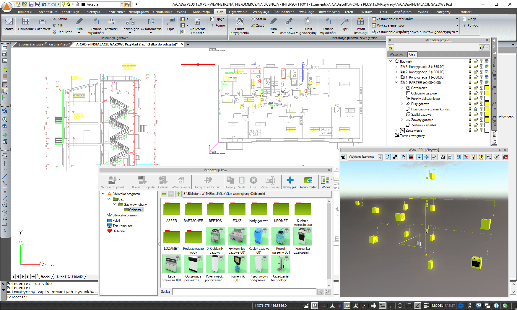 Aktualizacja ArCADia-INSTALACJE GAZOWE do wersji 15 | INTERsoft program CAD