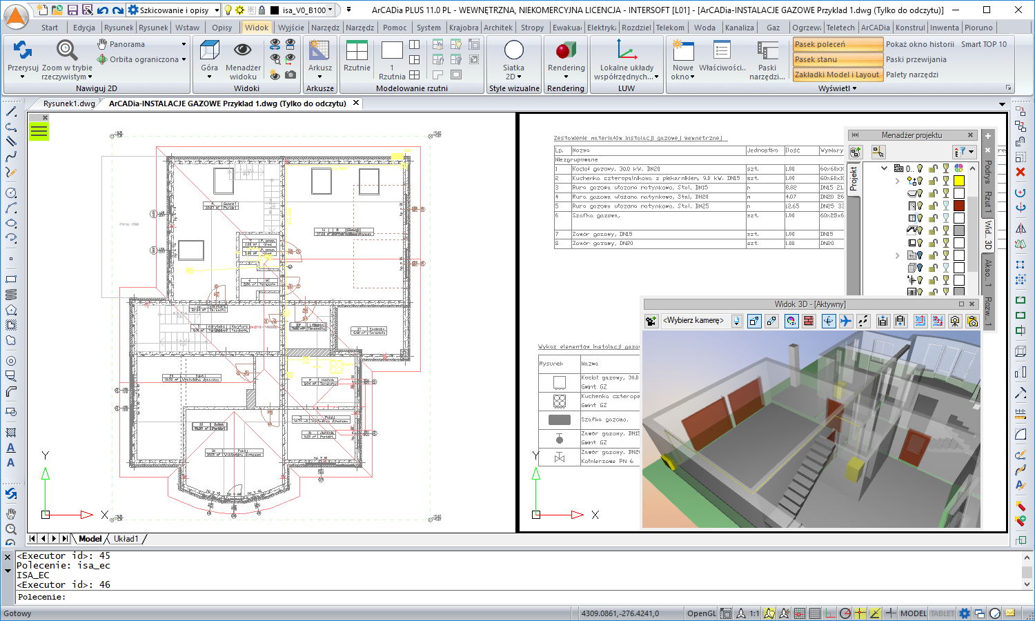 ArCADia-INSTALACJE GAZOWE 2 - licencja roczna | INTERsoft program CAD