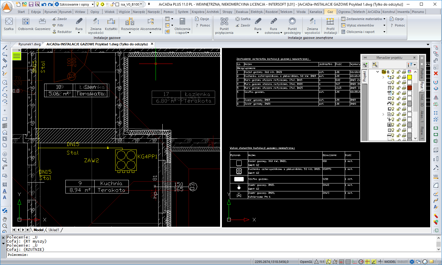 ArCADia-INSTALACJE GAZOWE 2 - licencja roczna | INTERsoft program CAD