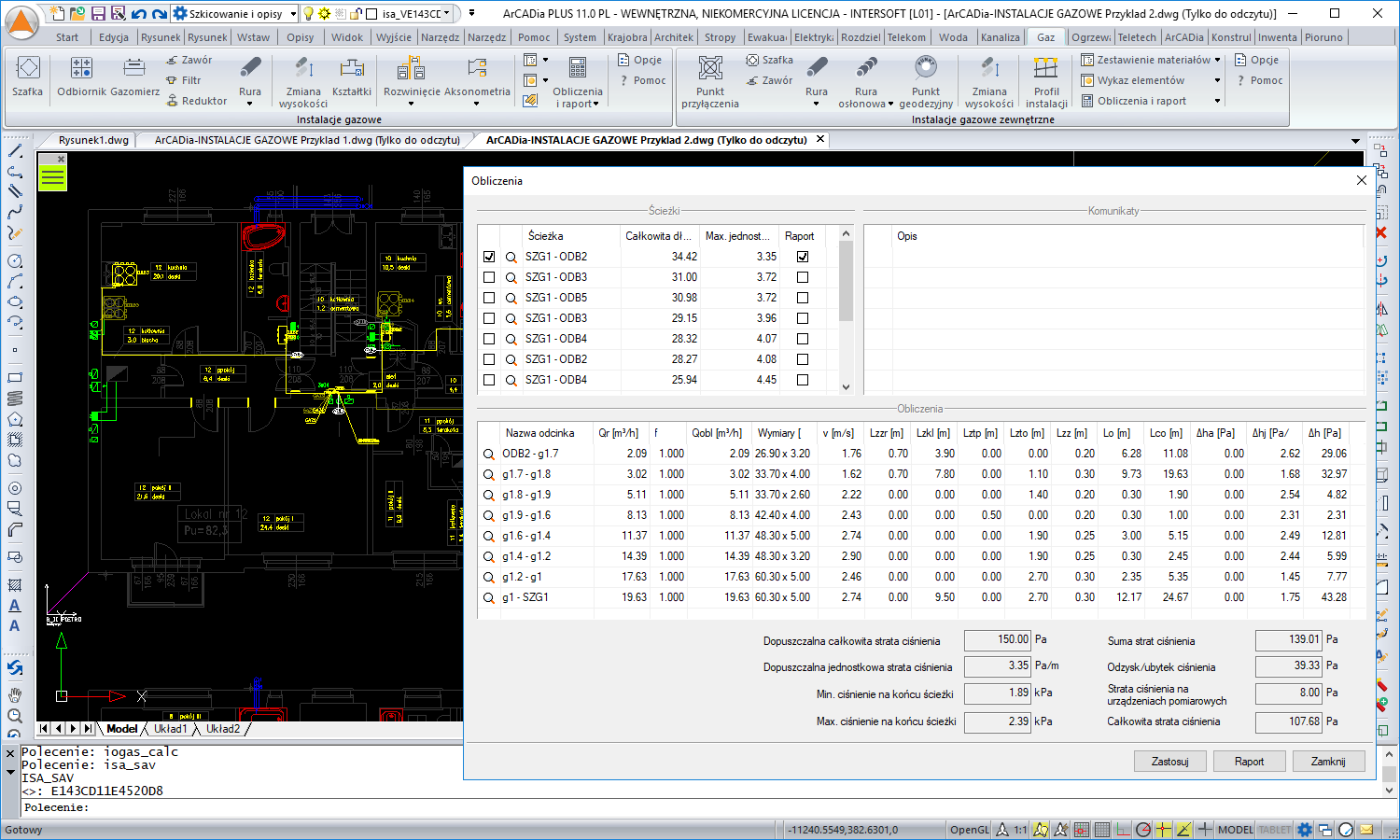 ArCADia-INSTALACJE GAZOWE 2 - licencja roczna | INTERsoft program CAD