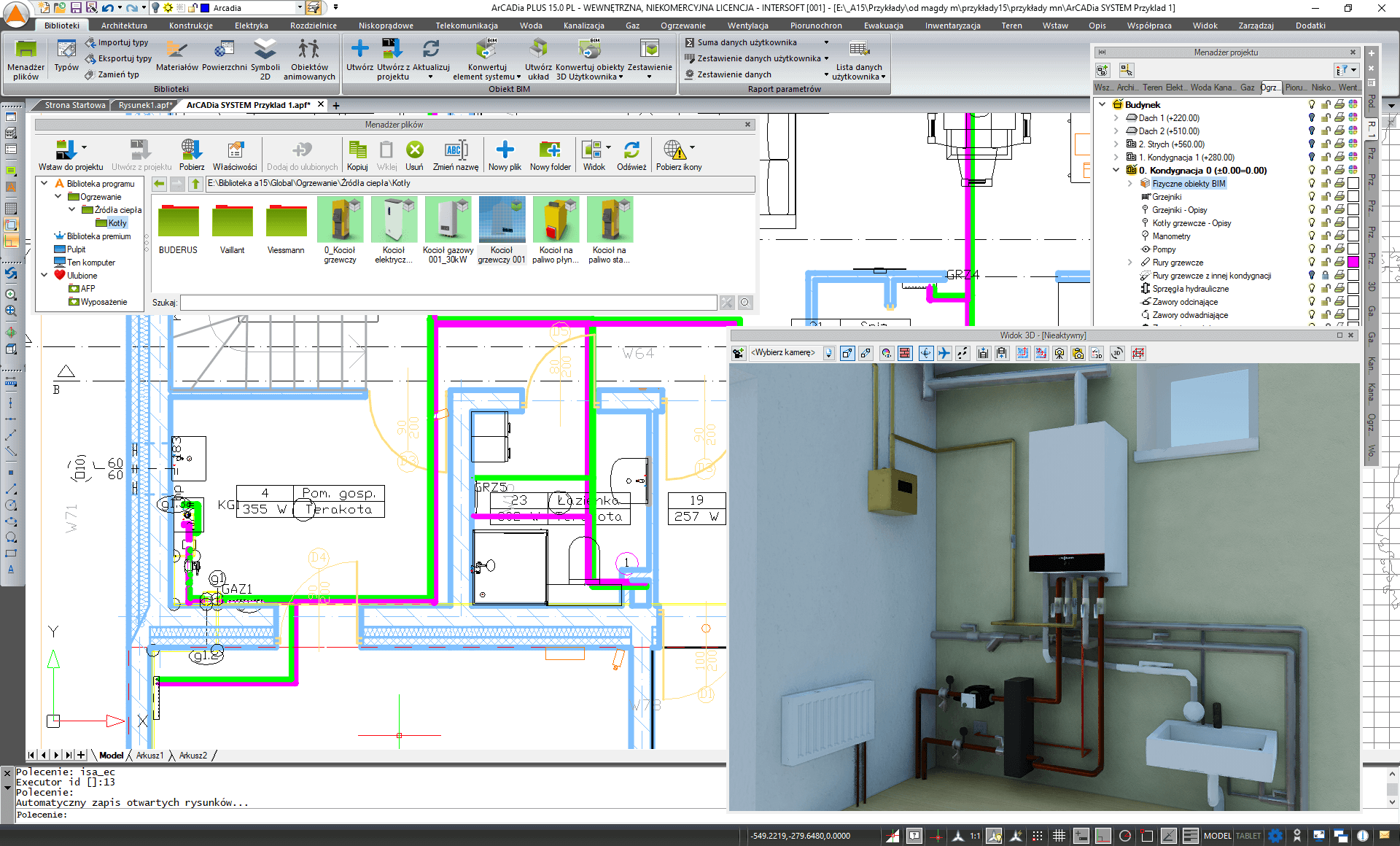 ArCADia-INSTALACJE GRZEWCZE 15 - licencja roczna | INTERsoft program CAD