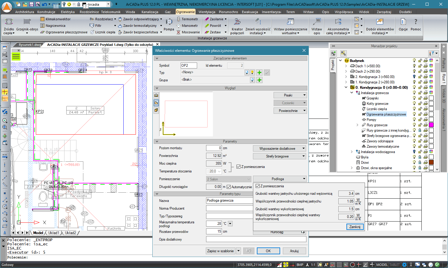 ArCADia-INSTALACJE GRZEWCZE 2 | INTERsoft program CAD