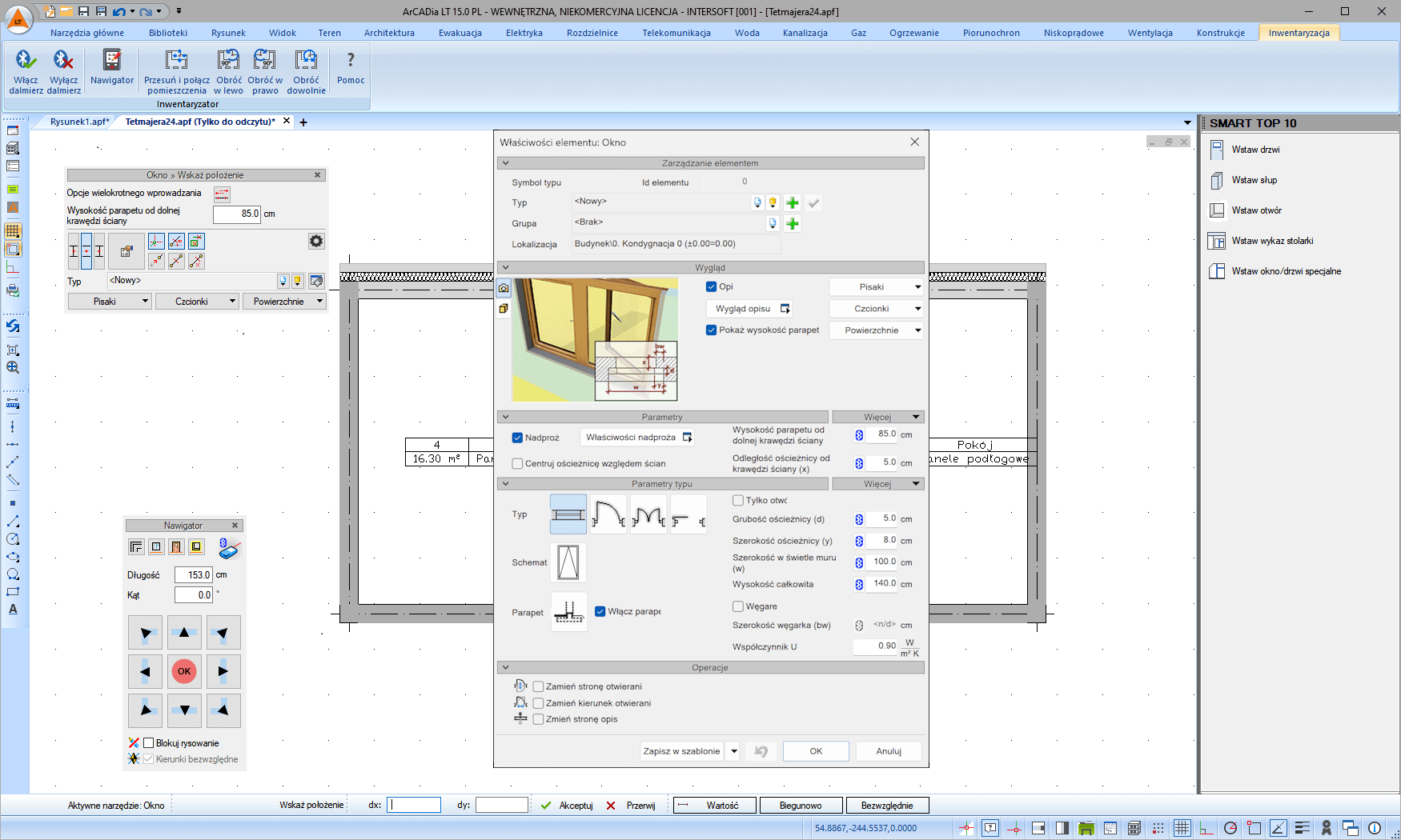 ArCADia-INWENTARYZATOR 15 | INTERsoft program CAD