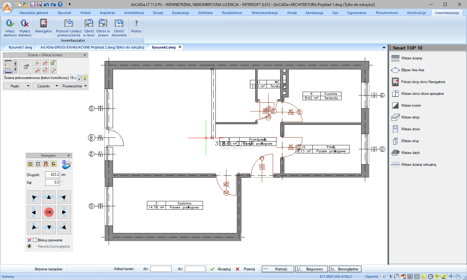 Pakiet dalmierz laserowy Leica DISTO™ D510 + ArCADia BIM LT 14 + ArCADia-INWENTARYZATOR | INTERsoft program CAD