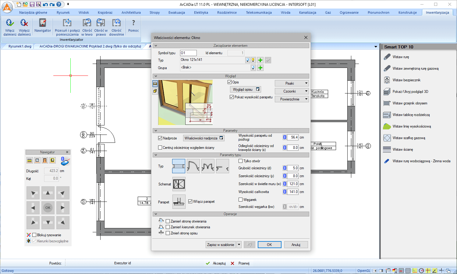 Pakiet dalmierz laserowy Leica DISTO™ D810 touch + ArCADia BIM LT 14 + ArCADia-INWENTARYZATOR | INTERsoft program CAD