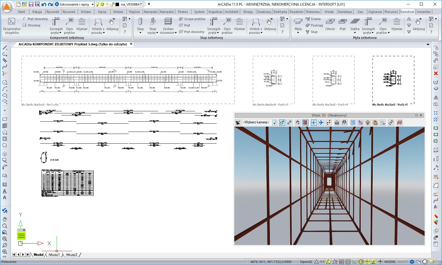 ArCADia-KOMPONENT ELBETOWY - licencja roczna | INTERsoft program CAD