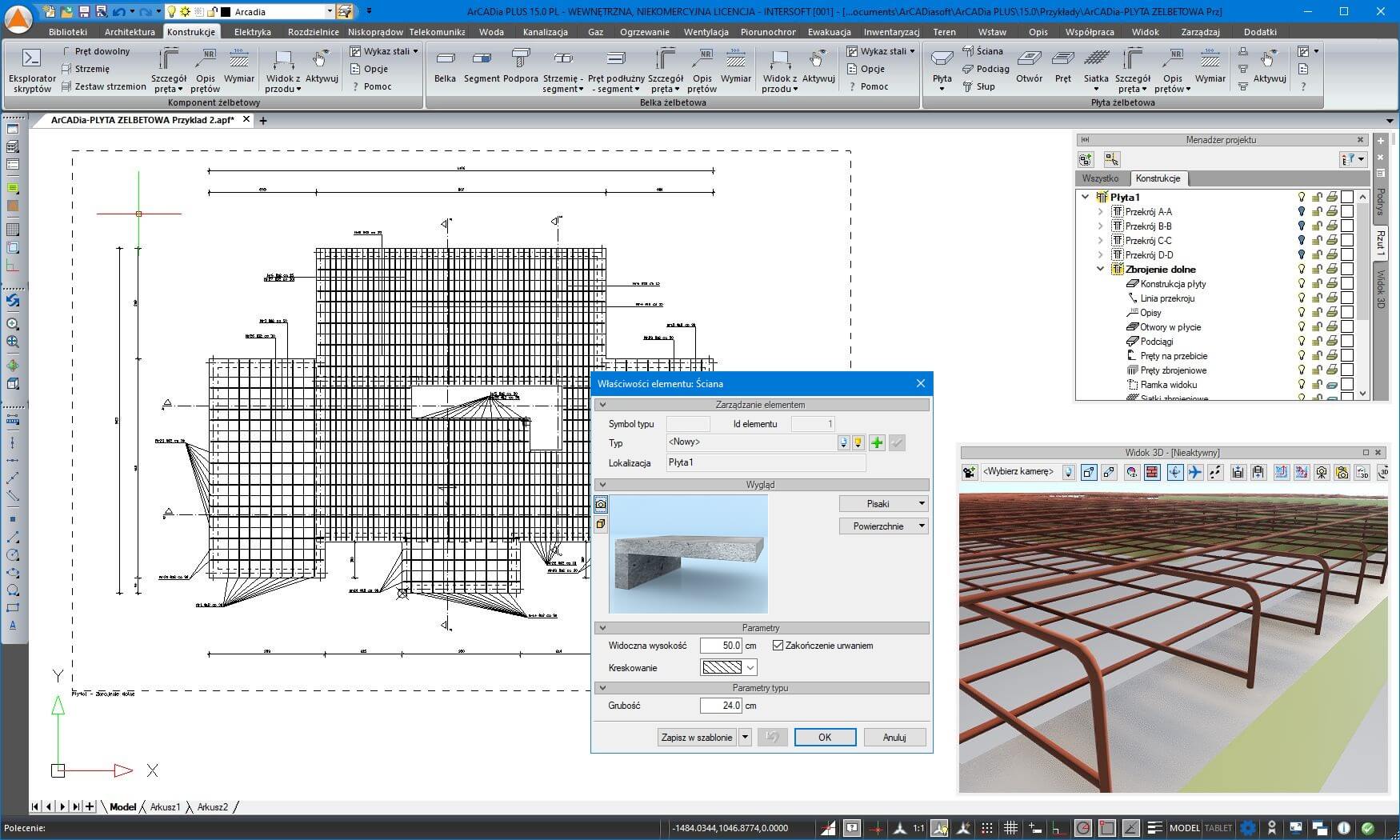 ArCADia-PYTA ELBETOWA 15 | INTERsoft program CAD