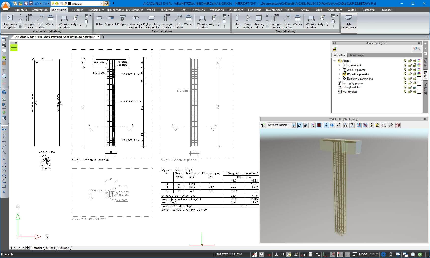 ArCADia-SUP ELBETOWY 15 | INTERsoft program CAD