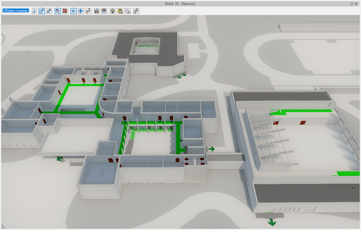 ArCADia ONE-DROGI EWAKUACYJNE | INTERsoft program CAD