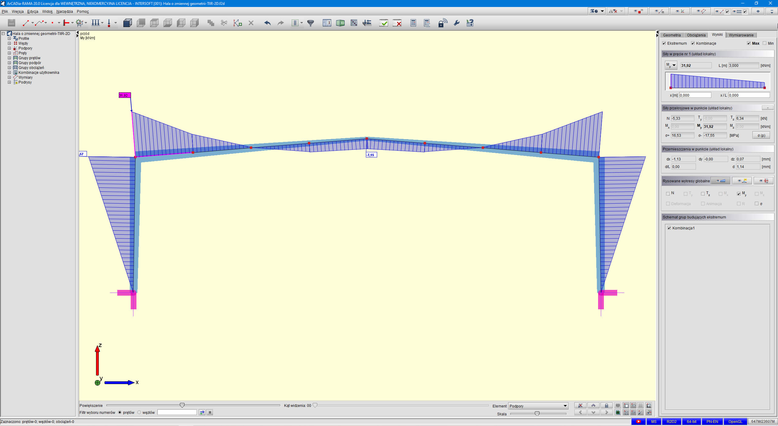 R2D2-EuroStal TAPERED - Profile zbiene | INTERsoft program CAD