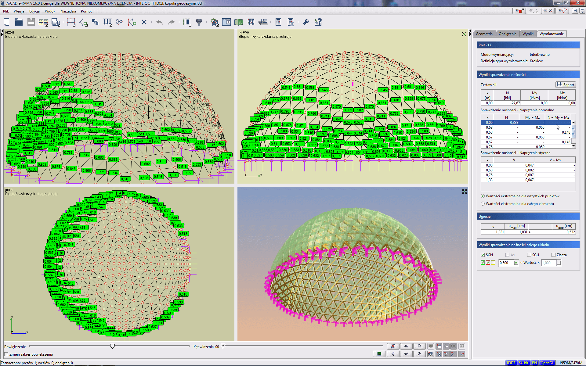 Pakiet ArCADia-RAMA: R3D3 + EuroDrewno + EuroStal + Euroelbet + EuroStopa | INTERsoft program CAD