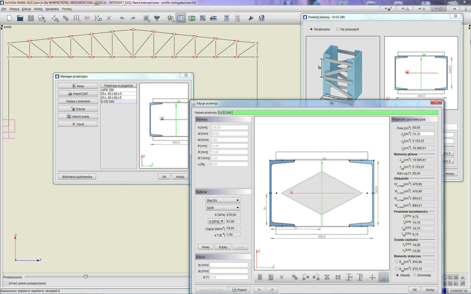 R3D3-EuroStal BUILT-UP - licencja roczna | INTERsoft program CAD