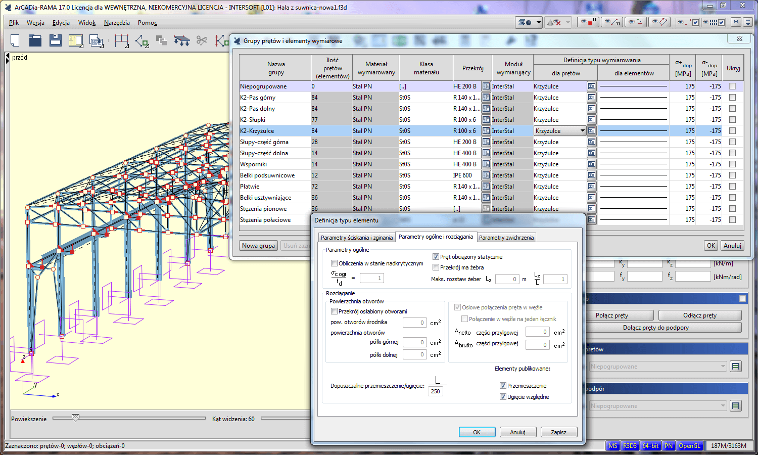 R3D3-InterStal - licencja roczna | INTERsoft program CAD