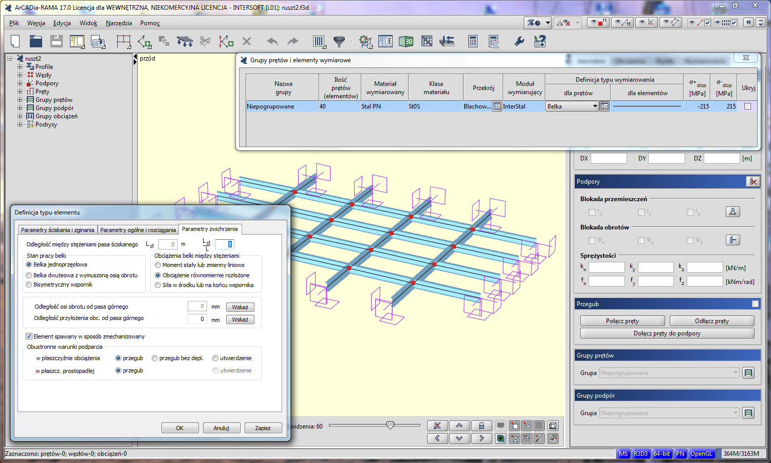 R3D3-InterStal - licencja roczna | INTERsoft program CAD