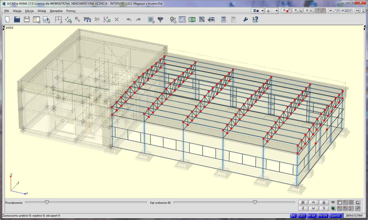 Aktualizacja R3D3-Rama 3D z wersji 19 do 20 | INTERsoft program CAD