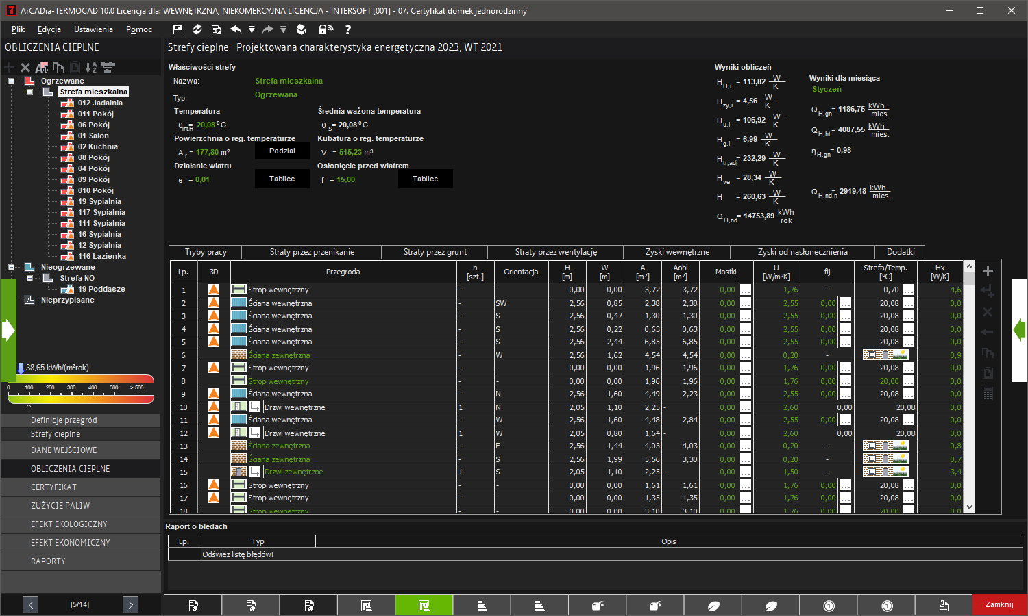 aktualizacja do ArCADia-TERMOCAD PCHE 11 z wersji PCHE 10 | INTERsoft program CAD