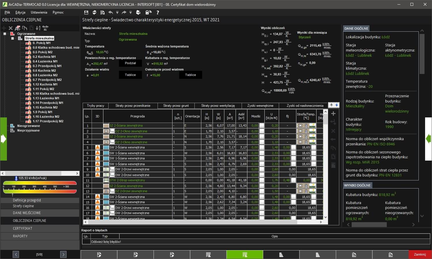 Aktualizacja z ArCADia-TERMOCAD LT 7 do ArCADia-TERMOCAD CHE 8 | INTERsoft program CAD