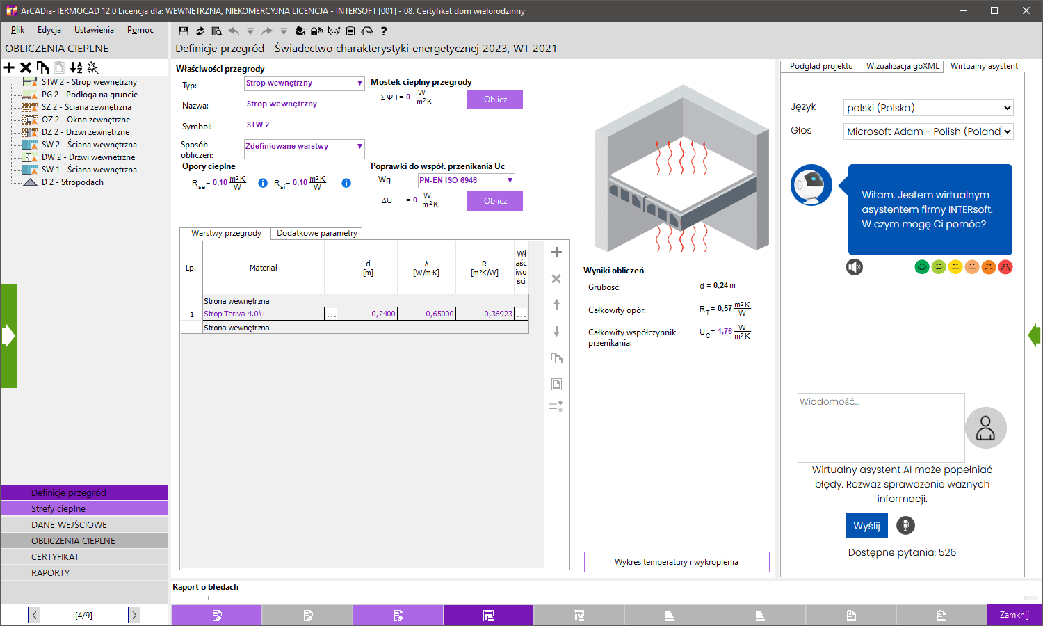ArCADia-TERMOCAD �CHE 12 | INTERsoft program CAD