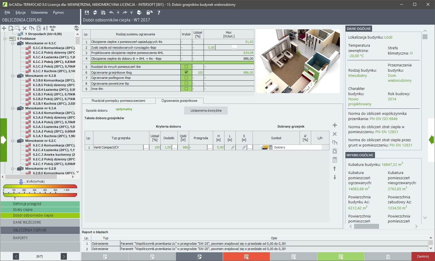 Dobr grzejnikw - licencja roczna | INTERsoft program CAD